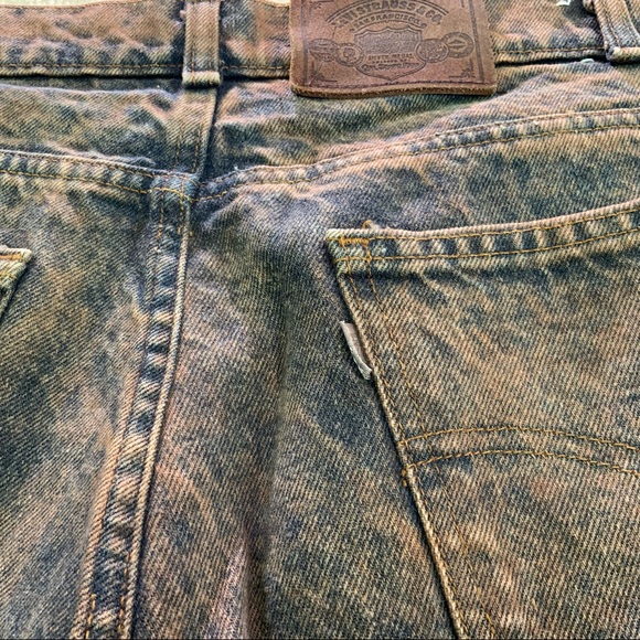 RARE Vintage LEVI’S Acid Wash 550 Mens Jeans Size 36x32 Silver Medal 80s Pants - Picture 7 of 11